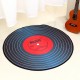 Music Vinyl Record Printed Round Carpet Soft Carpets For Living Room Anti-slip Rug Chair Floor Mat