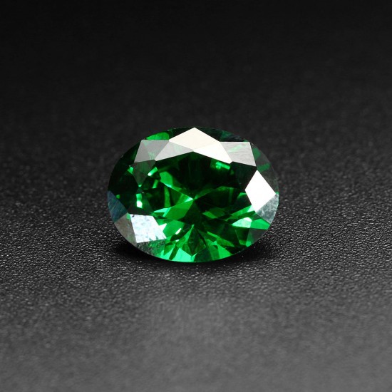 Natural Mined Colombia Green Emerald 8x10mm 4.16ct Oval Cut VVS AAA Loose Gems Decorations