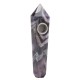 Natural Purple Amethyst Quartz Crystal Wand Pipe Healing with Carb Hole Natural Purple Amethyst Quartz Crystal Wand Pipe Healing with Carb Hole