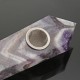 Natural Purple Amethyst Quartz Crystal Wand Pipe Healing with Carb Hole