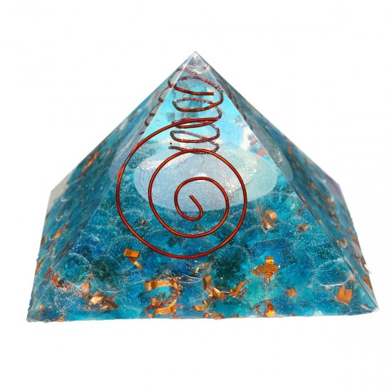 Natural Pyramid Crystals Gemstone Meditation Yoga Healing Energy Stone 70-75mm