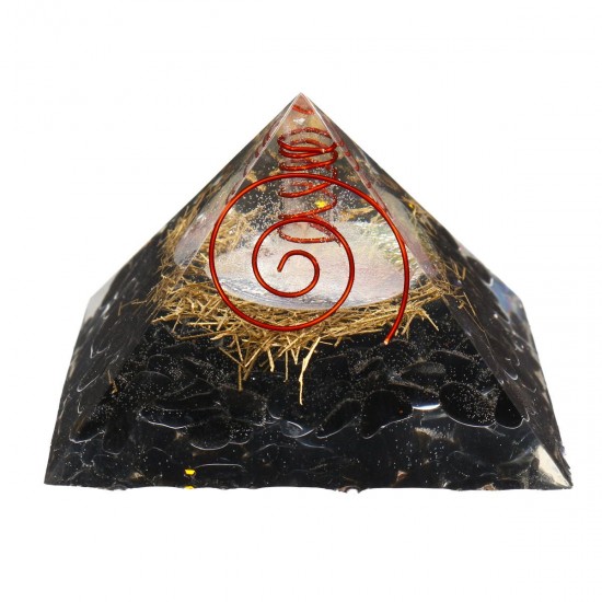 Natural Pyramid Crystals Gemstone Meditation Yoga Healing Energy Stone 70-75mm