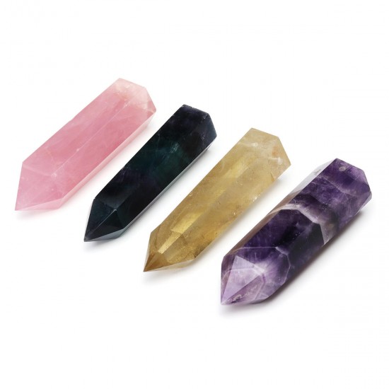 Natural Quartz Crystal One Terminated Point Prism Style Healing Wand Stone Obelisk Reiki Decorations