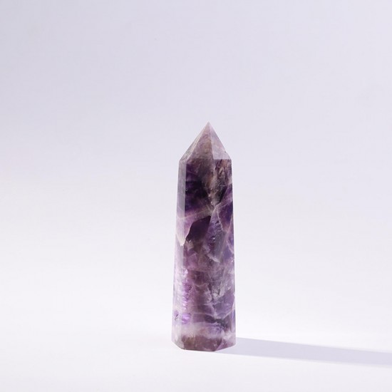 Natural Quartz Crystal One Terminated Point Prism Style Healing Wand Stone Obelisk Reiki Decorations