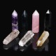 Natural Quartz Crystal One Terminated Point Prism Style Healing Wand Stone Obelisk Reiki Decorations