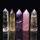 Natural Quartz Crystal One Terminated Point Prism Style Healing Wand Stone Obelisk Reiki Decorations Natural Quartz Crystal One Terminated Point Prism Style Healing Wand Stone Obelisk Reiki Decorations
