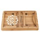 Nature Bamboo Laptop Table Simple Computer Desk With Fan For Bed Sofa Folding Adjustable Laptop Desk