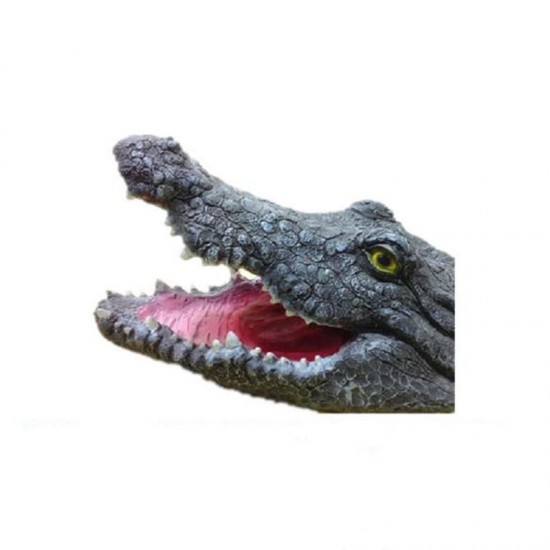 New Floating Crocodile Head Water Decoy Garden or Pond Art Decorations for Goose Predator Heron Duck Control