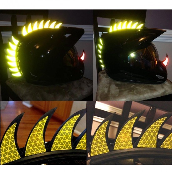 New Reflective Decals Sticker for Rubber Helmet Mohawk Warhawk Spikes Dirtbike Motorcycle