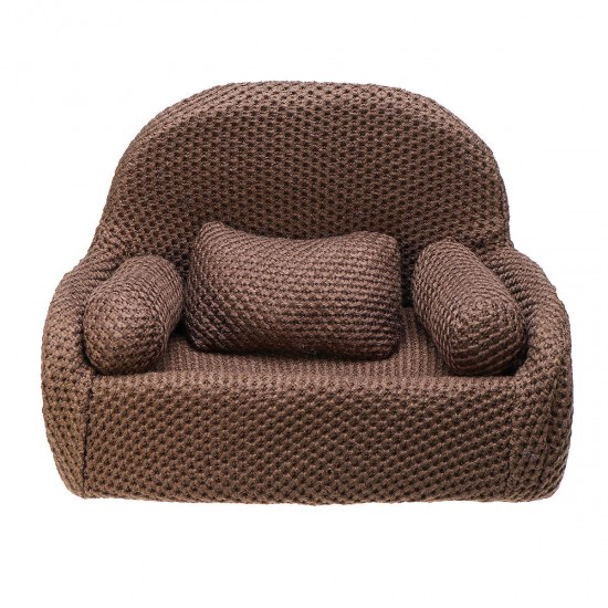 Newborn Baby 3 Cushions Sofa Seat Photo Props Studio Photography Backdrop Decorations