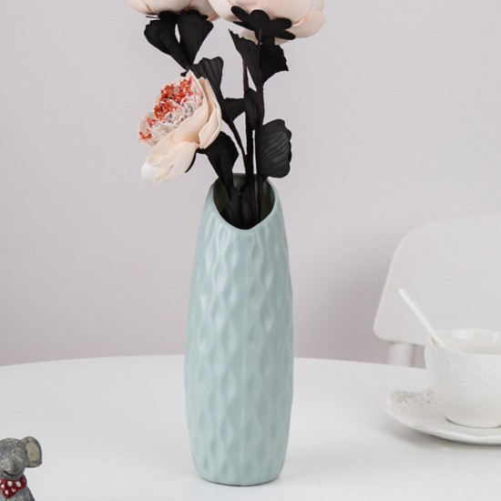 Nordic Art Creatives PE Vase White Imitation Ceramic Flower Pot Flower Vase Nordic Art Creatives PE Vase White Imitation Ceramic Flower Pot Flower Vase