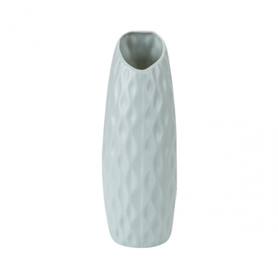 Nordic Art Creatives PE Vase White Imitation Ceramic Flower Pot Flower Vase