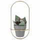 Nordic Modern Succulent Flower Planter Pot With Iron Pot Shelf Stand Garden Decoration