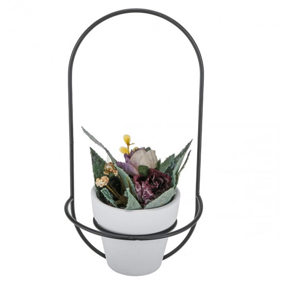 Nordic Modern Succulent Flower Planter Pot With Iron Pot Shelf Stand Garden Decoration Nordic Modern Succulent Flower Planter Pot With Iron Pot Shelf Stand Garden Decoration