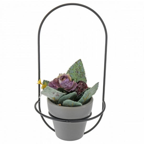 Nordic Modern Succulent Flower Planter Pot With Iron Pot Shelf Stand Garden Decoration Nordic Modern Succulent Flower Planter Pot With Iron Pot Shelf Stand Garden Decoration