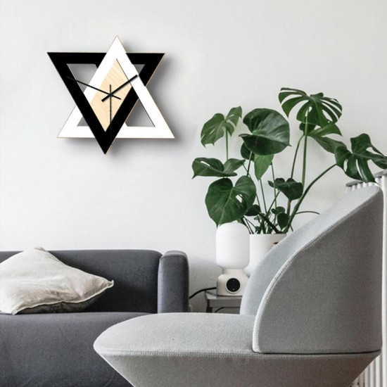 Nordic Personality Creative Wall Clock Vintage Mute Minimalist Home Hanging Decorative Clock