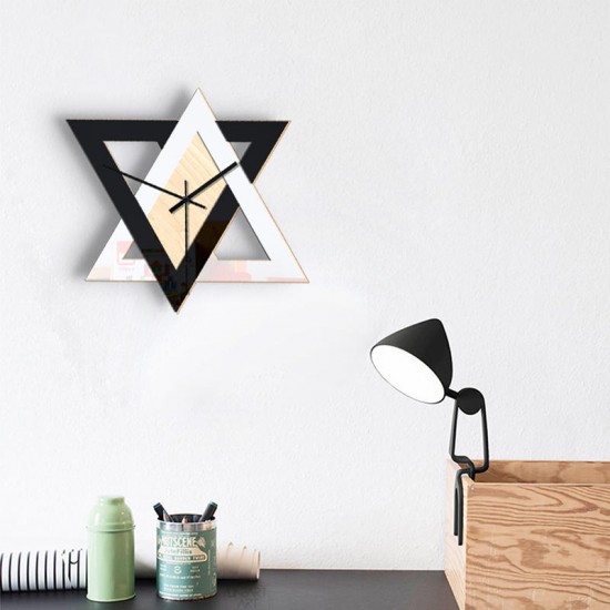 Nordic Personality Creative Wall Clock Vintage Mute Minimalist Home Hanging Decorative Clock