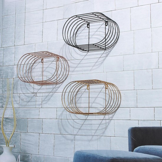 Nordic Simple Iron Art Wall Shelf Home Decorations Bathroom Wall Storage Nordic Simple Iron Art Wall Shelf Home Decorations Bathroom Wall Storage