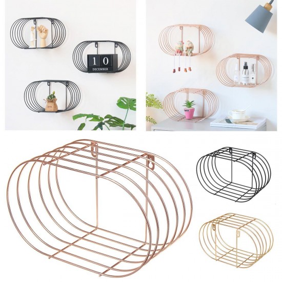 Nordic Simple Iron Art Wall Shelf Home Decorations Bathroom Wall Storage Nordic Simple Iron Art Wall Shelf Home Decorations Bathroom Wall Storage