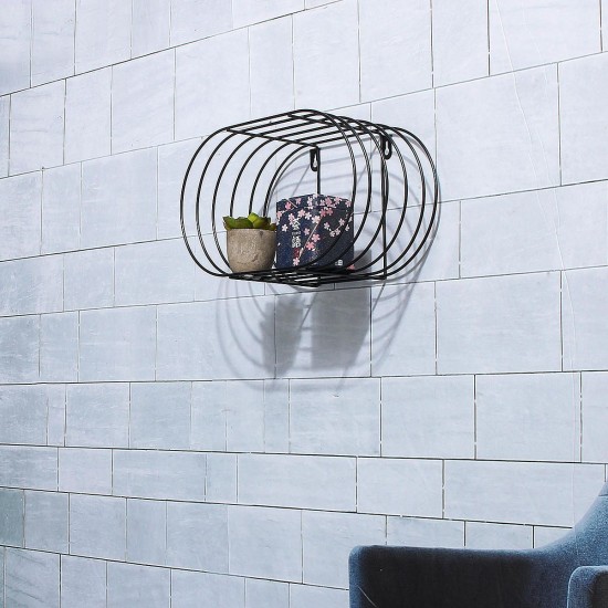 Nordic Simple Iron Art Wall Shelf Home Decorations Bathroom Wall Storage Nordic Simple Iron Art Wall Shelf Home Decorations Bathroom Wall Storage