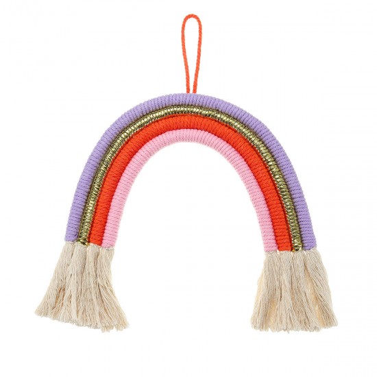 Nordic Style Curtain Tassel Rainbow Wall Hanging Ornament Cotton Tapestry Decorations