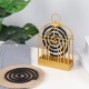 Nordic Style Iron Mosquito Coil Holder Vintage Insect Repellent Coil Starter Incense Dispeller Rack