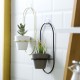 Nordic Style Wall Hanging Metal Rack Ceramic Succulent Plant Pot Cactus Holder Stand
