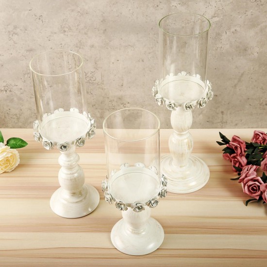 Nordic White Metal Candle Holder Glass Head Iron Candlestick Home Wedding Decor Nordic White Metal Candle Holder Glass Head Iron Candlestick Home Wedding Decor