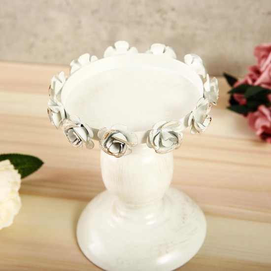 Nordic White Metal Candle Holder Glass Head Iron Candlestick Home Wedding Decor Nordic White Metal Candle Holder Glass Head Iron Candlestick Home Wedding Decor