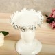 Nordic White Metal Candle Holder Glass Head Iron Candlestick Home Wedding Decor