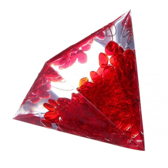 Pyramid Energy Generator Tower Healing Crystal Red Gemstone Home Decorations