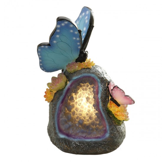 Outdoor Garden Solar Animal Butterfly LED Night Light Yard Figurine Lamps Pathway Decorations