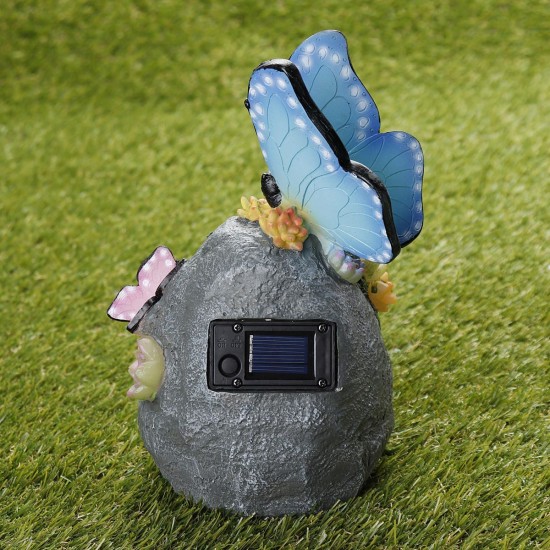 Outdoor Garden Solar Animal Butterfly LED Night Light Yard Figurine Lamps Pathway Decorations