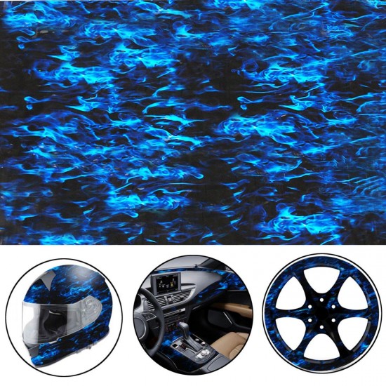 PVA Hydrographic Film Water Transfer Film Hydro Dip Blue Fire Style Decorations