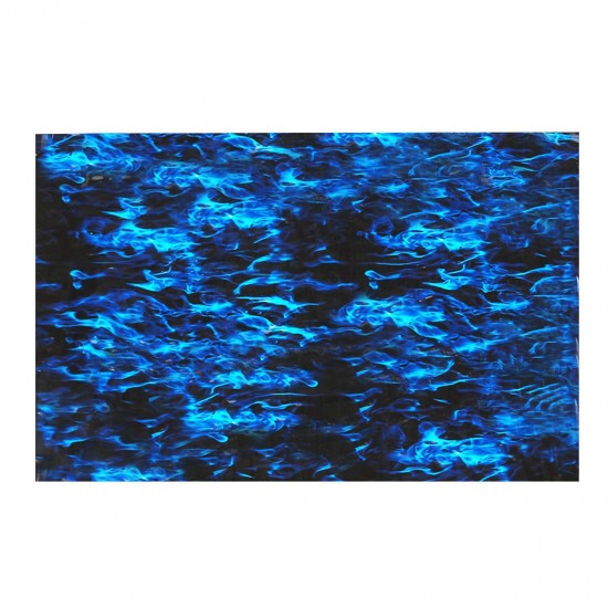 PVA Hydrographic Film Water Transfer Film Hydro Dip Blue Fire Style Decorations PVA Hydrographic Film Water Transfer Film Hydro Dip Blue Fire Style Decorations