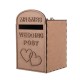 Personalised Wooden Wedding Card Post Mail Box Guest Wedding Decoration Mailbox