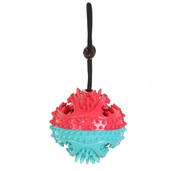 Pet Molar Bite Toy Dog Ball Chew Toys Pet Tooth Cleaning Built-in Sound Toys Pet Molar Bite Toy Dog Ball Chew Toys Pet Tooth Cleaning Built-in Sound Toys