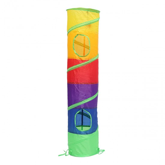 Pet Tunnel Cat Printed Green Crinkly Tunnel Toy With Ball Play Fun Toys Pet Tunnel Cat Printed Green Crinkly Tunnel Toy With Ball Play Fun Toys