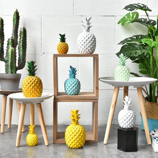 Pineapple Figurine Resin Coin Piggy Bank Money Box Ornament Home Room Decorations Pineapple Figurine Resin Coin Piggy Bank Money Box Ornament Home Room Decorations