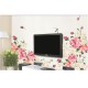Pink Peony Rose Flower Blossom Wall Stickers Kids Baby Room Art Decorations