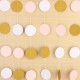 Pink White & Gold Glitter Circle Polka Dots Paper Garland Banner 10FT Banner New Decorations Pink White & Gold Glitter Circle Polka Dots Paper Garland Banner 10FT Banner New Decorations