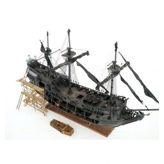 Pirate Full Scene Black Pearl Sailing Ship Boats Model Kit DIY Crafts