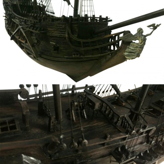 Pirate Full Scene Black Pearl Sailing Ship Boats Model Kit DIY Crafts