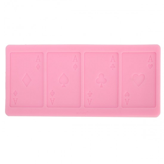 Poker Shape Silicone Chocolate Cake Mold A Poker Card Fondant Candy Baking Mould Decorations Poker Shape Silicone Chocolate Cake Mold A Poker Card Fondant Candy Baking Mould Decorations