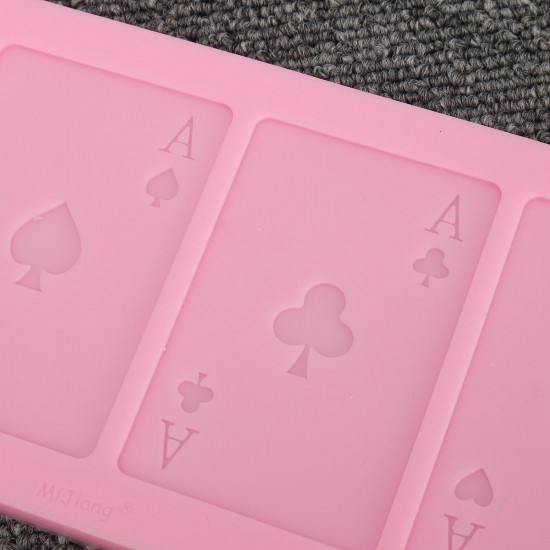 Poker Shape Silicone Chocolate Cake Mold A Poker Card Fondant Candy Baking Mould Decorations Poker Shape Silicone Chocolate Cake Mold A Poker Card Fondant Candy Baking Mould Decorations