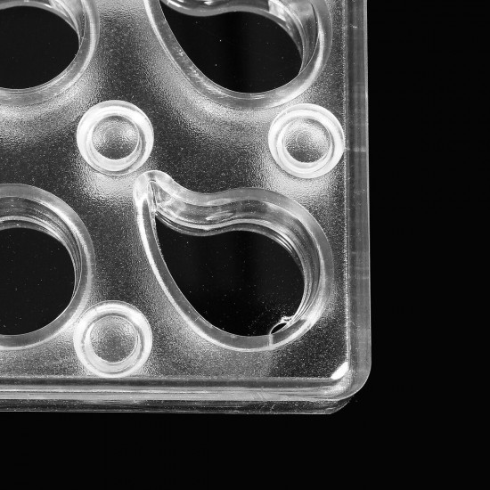 Polycarbonate Crescent Droplets Comma Chocolate Mold Shape Candy Cake DIY Polycarbonate Crescent Droplets Comma Chocolate Mold Shape Candy Cake DIY