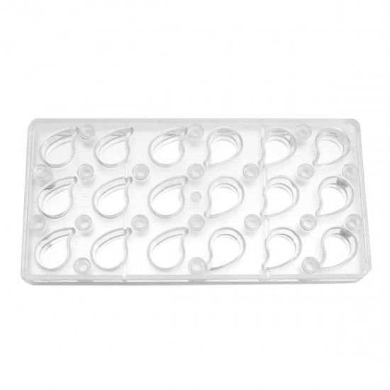 Polycarbonate Crescent Droplets Comma Chocolate Mold Shape Candy Cake DIY Polycarbonate Crescent Droplets Comma Chocolate Mold Shape Candy Cake DIY