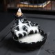 Porcelain Backflow Ceramic Cone Incense Burner Holder Buddhist Cones Home Gift