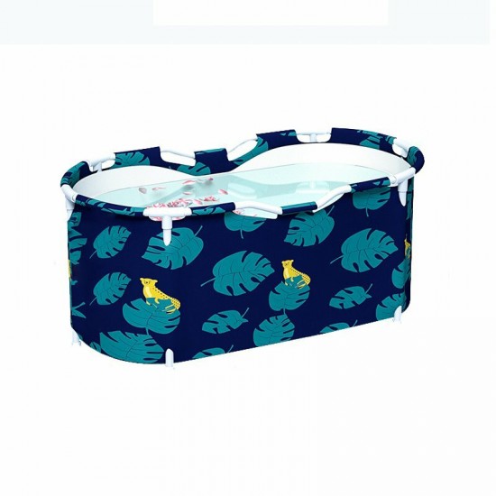Portable Bathtub Water Tub Folding PVC Adult Spa Bath Bucket Rectangle Home