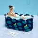 Portable Bathtub Water Tub Folding PVC Adult Spa Bath Bucket Rectangle Home
